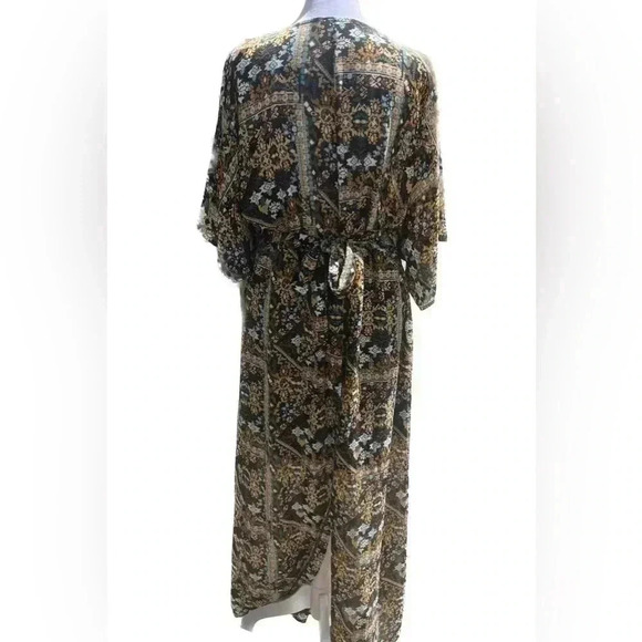 James & Erin V-neck Maxi Boho Dress Size M fall - Picture 3 of 11